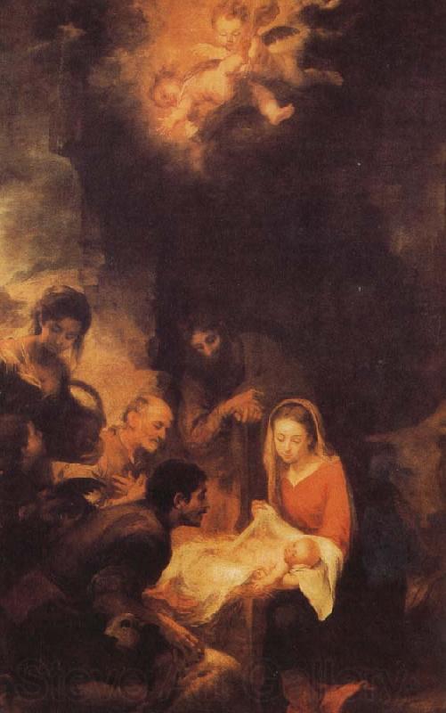 Bartolome Esteban Murillo Shepherds to the manger pilgrimage